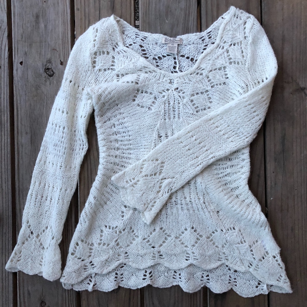 Lucky Brand Off-White knit sweater
